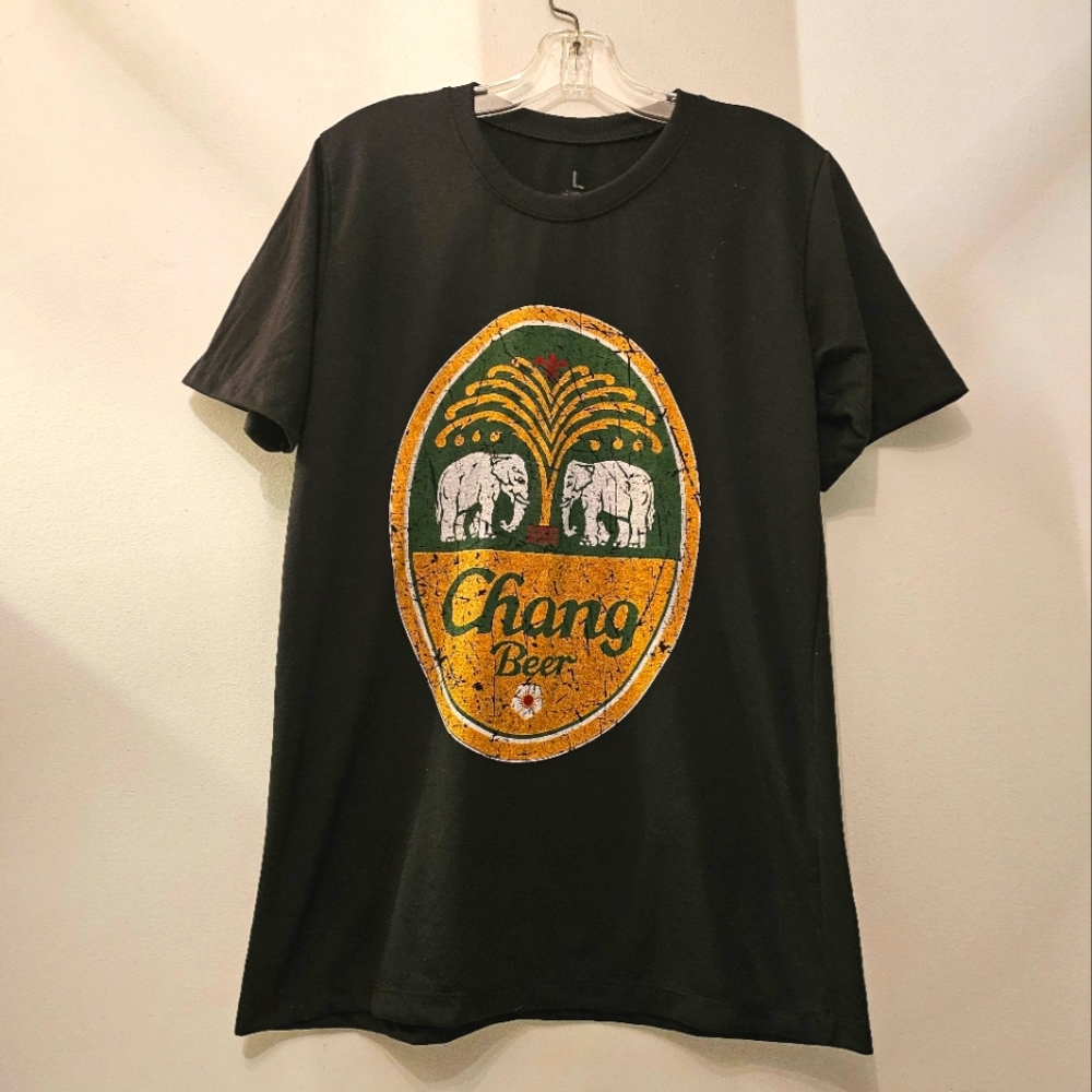 Chang Suk Beer Graphic T-shirt | Size Large